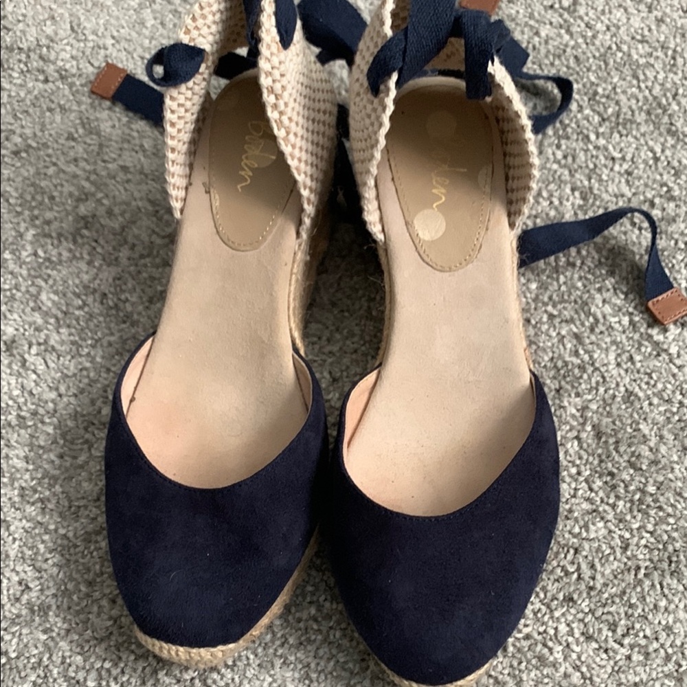 Boden navy espadrilles size 6.5
